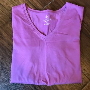 Lands End Relaxed Fit V-Neck T-Shirt